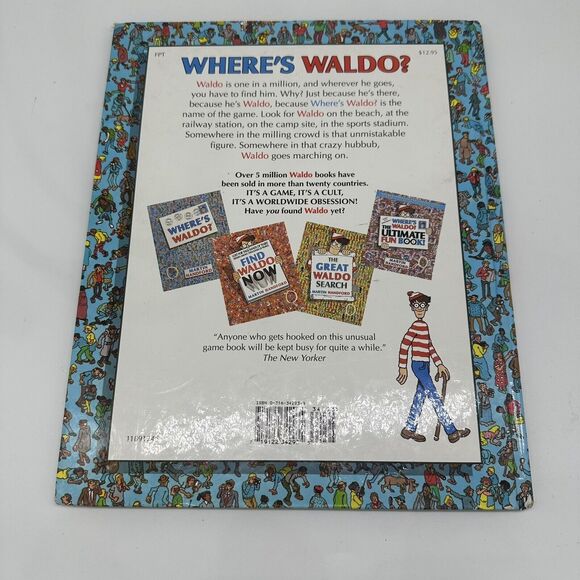 Lot of 2 VINTAGE 1987 Where's Waldo 1st Edition 1988 Find Waldo Now MARKED PAGES - Picture 5 of 12